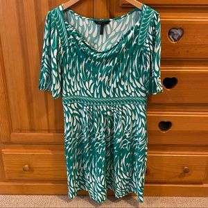 Green Printed BCBGMaxAzria Dress